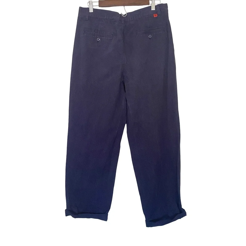 Habitat Skateboards Men's Chino Pants Size 32 Navy Blue Straight Leg Skate Wear